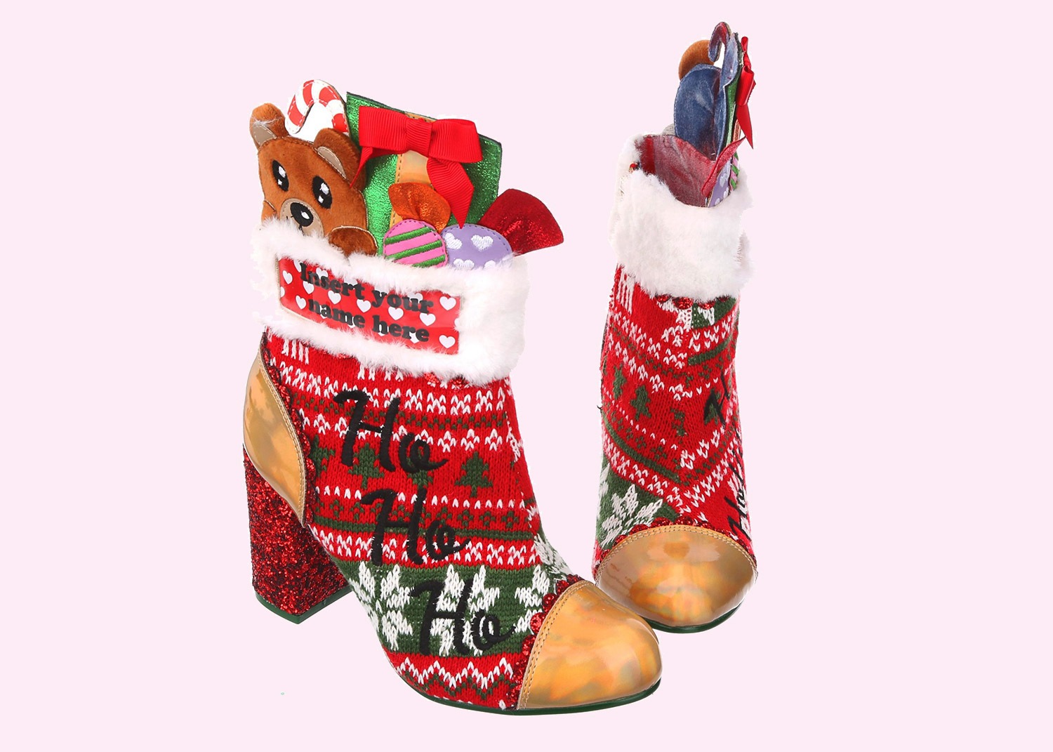 Accessoire De Noel Paires De Mini Chaussures Décoratives Style