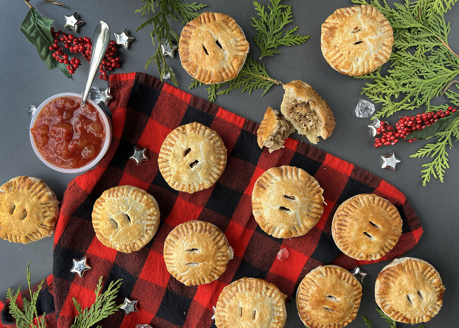 Mini tourtières au porc et canard à la friteuse à air