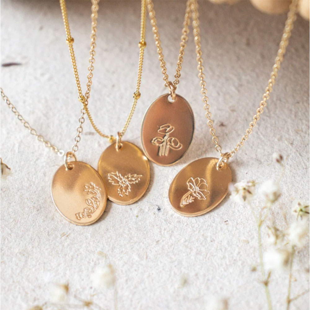 collier fleur signe zodiaque