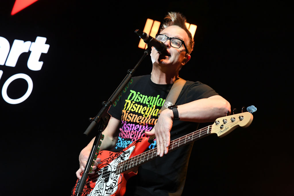 INGLEWOOD, CALIFORNIA - JANUARY 18: (FOR EDITORIAL USE ONLY) Mark Hoppus of blink-182 performs onstage at the 2020 iHeartRadio ALTer EGO at The Forum on January 18, 2020 in Inglewood, California. (Photo by Jeff Kravitz/FilmMagic for iHeartMedia )