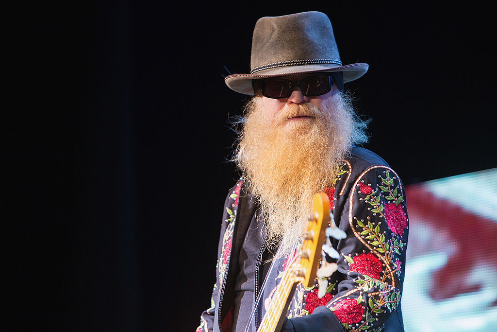 SEATTLE, WA - MARCH 23:  Dusty Hill of ZZ Top performs on stage at The Moore Theater on March 23, 2014 in Seattle, Washington.  (Photo by Mat Hayward/Getty Images)
