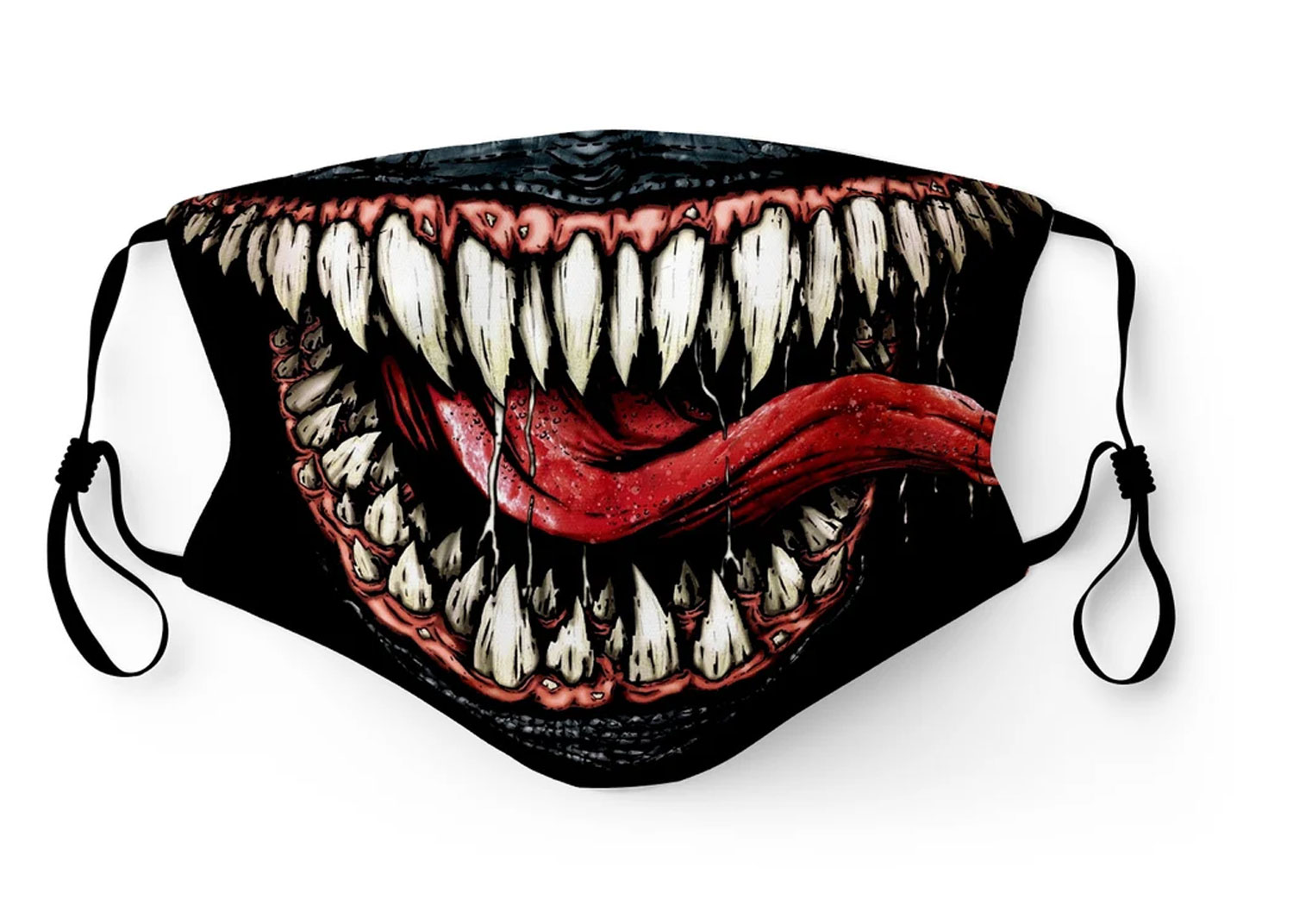 Masque avec bouche de monstre