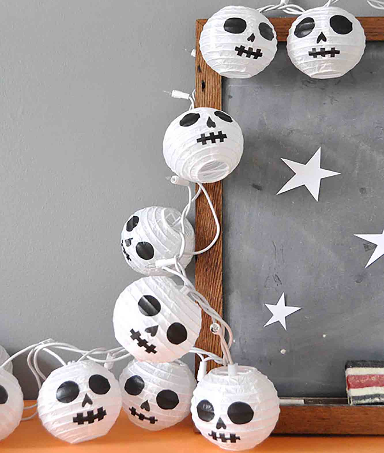 Guirlande squelettes halloween DIY
