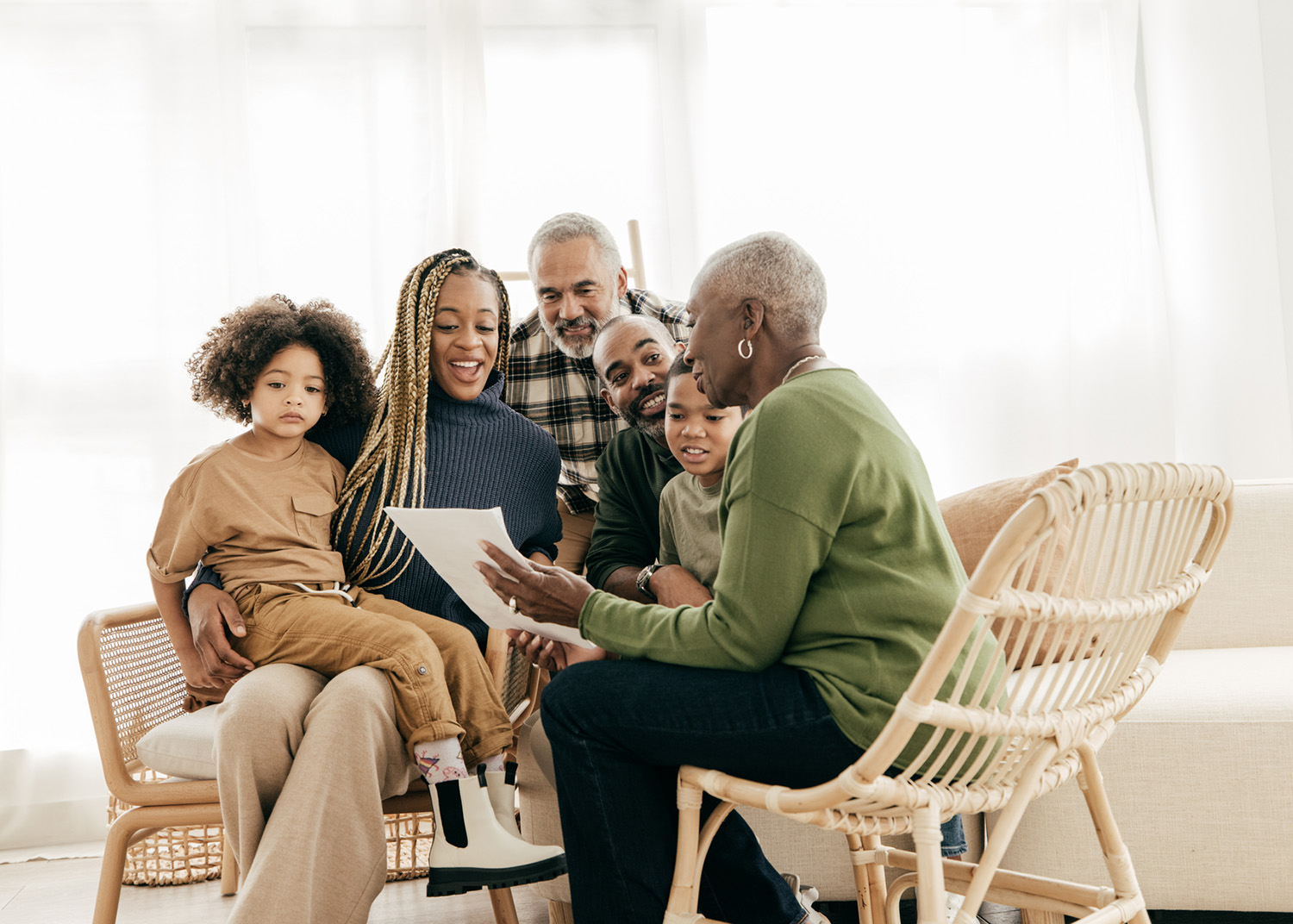 Family traditions - three generations together