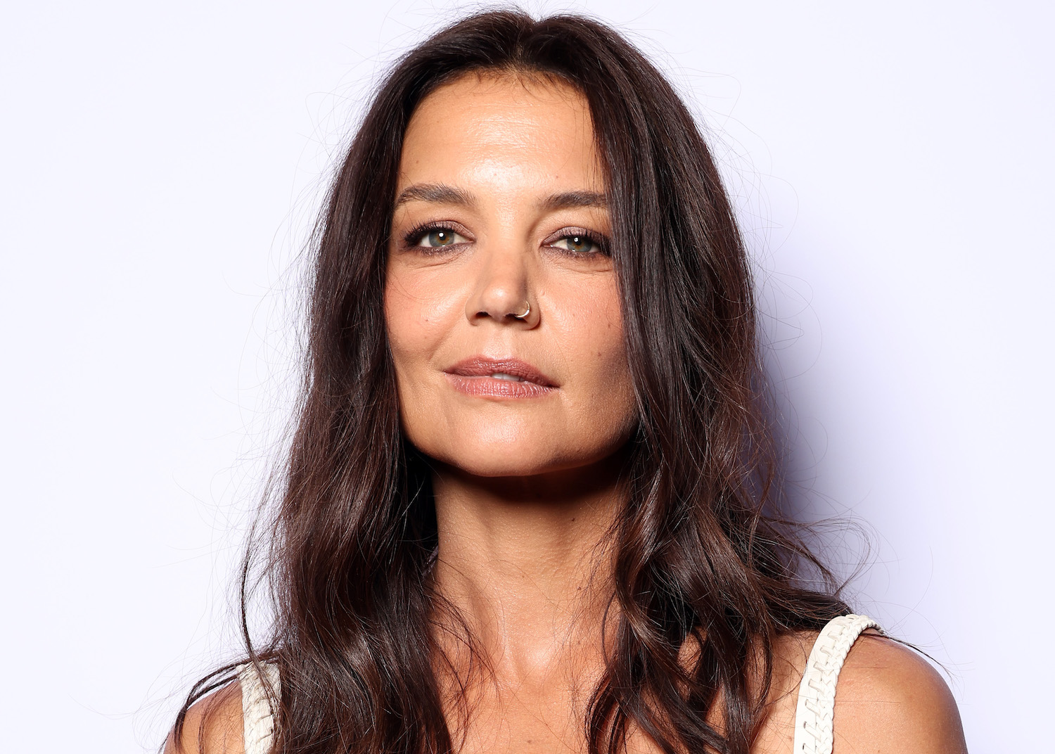 PARIS, FRANCE - SEPTEMBER 29: (EDITORIAL USE ONLY - For Non-Editorial use please seek approval from Fashion House) Katie Holmes attends the Chloe Womenswear Spring/Summer 2023 show as part of Paris Fashion Week  on September 29, 2022 in Paris, France. (Photo by Pascal Le Segretain/Getty Images)