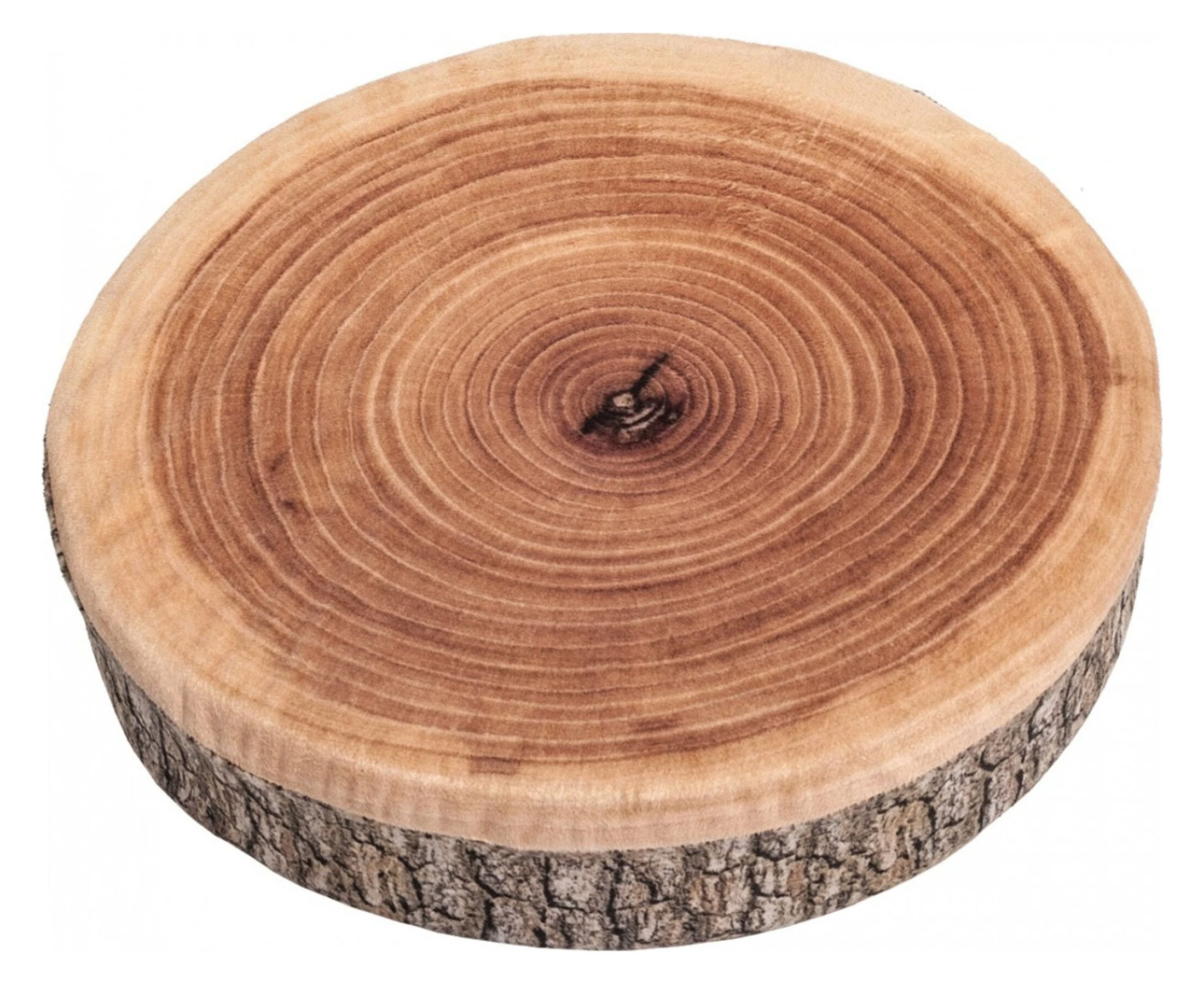 oreiller en forme de billot de bois