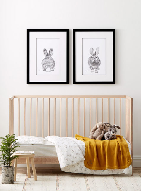 duo d'affiches de Lapin par Le NID Atelier