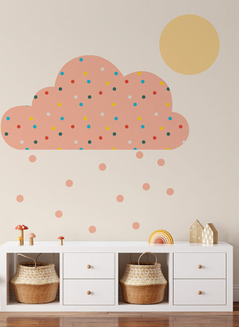 Autocollants muraux il pleut