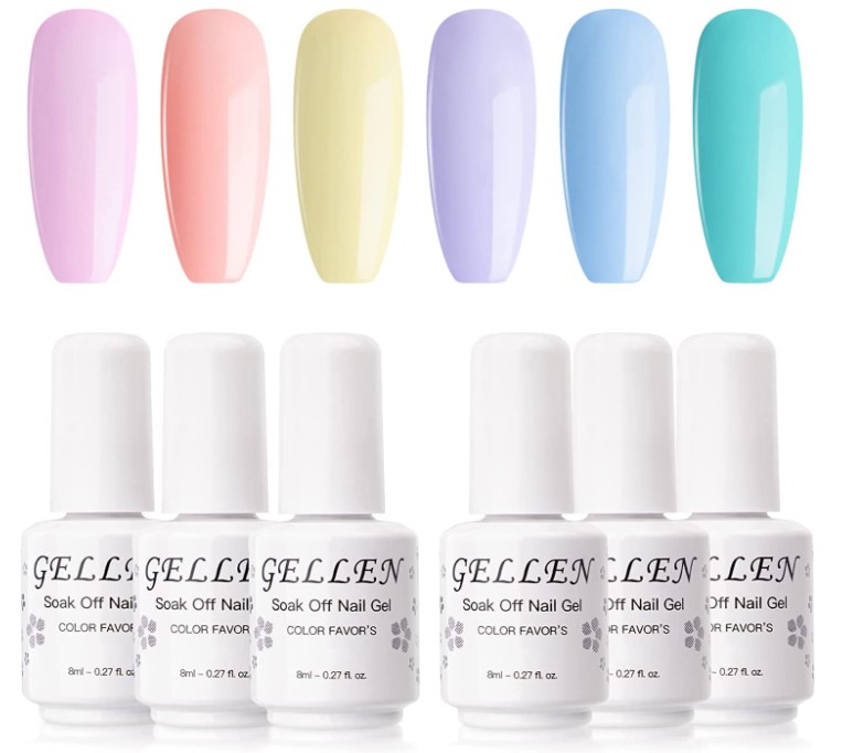 Ensemble de vernis à ongles pastels