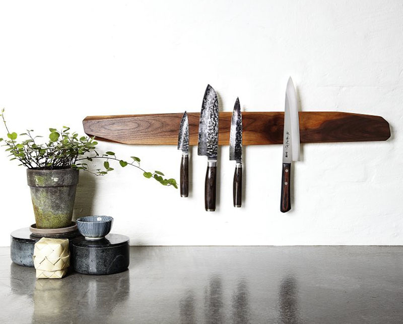 Support mural pour couteaux