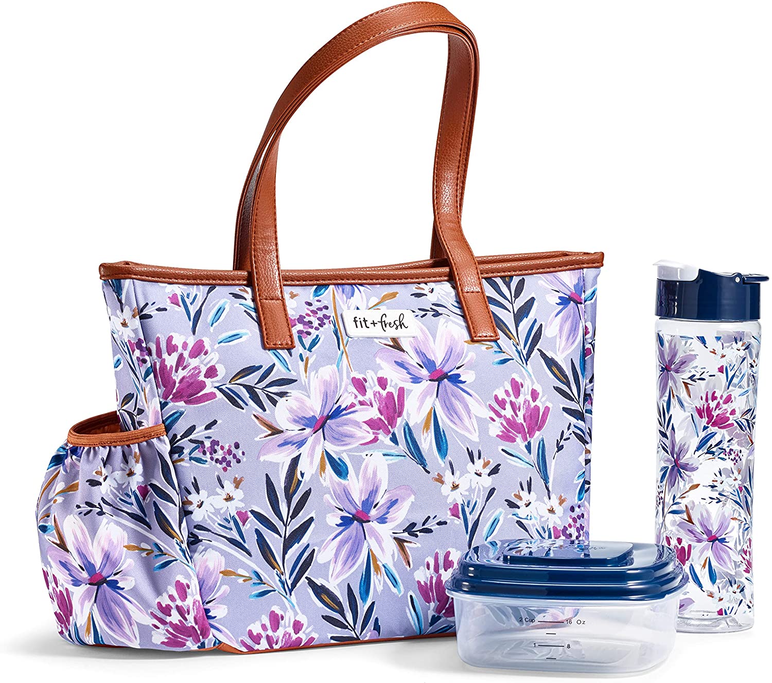 Fit and Fresh Scottsboro Sac à déjeuner avec bouteille et récipient assortis