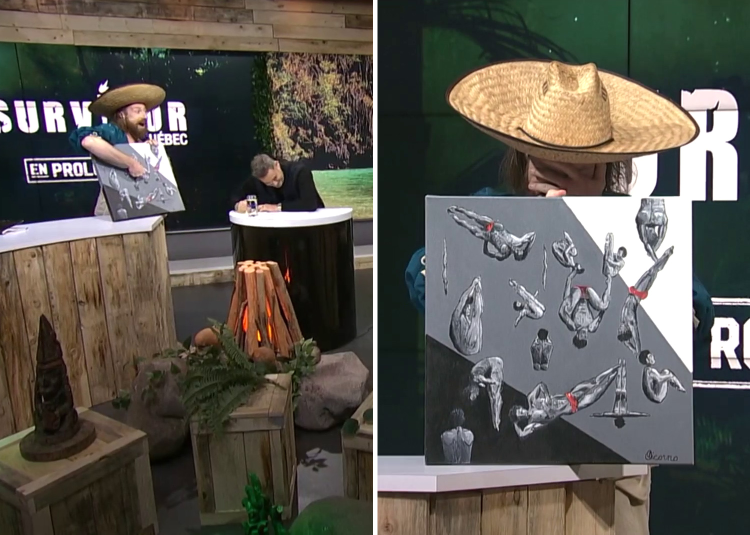 Oli de Survivor Québec a déjà fait une toile de cette célébrité nue