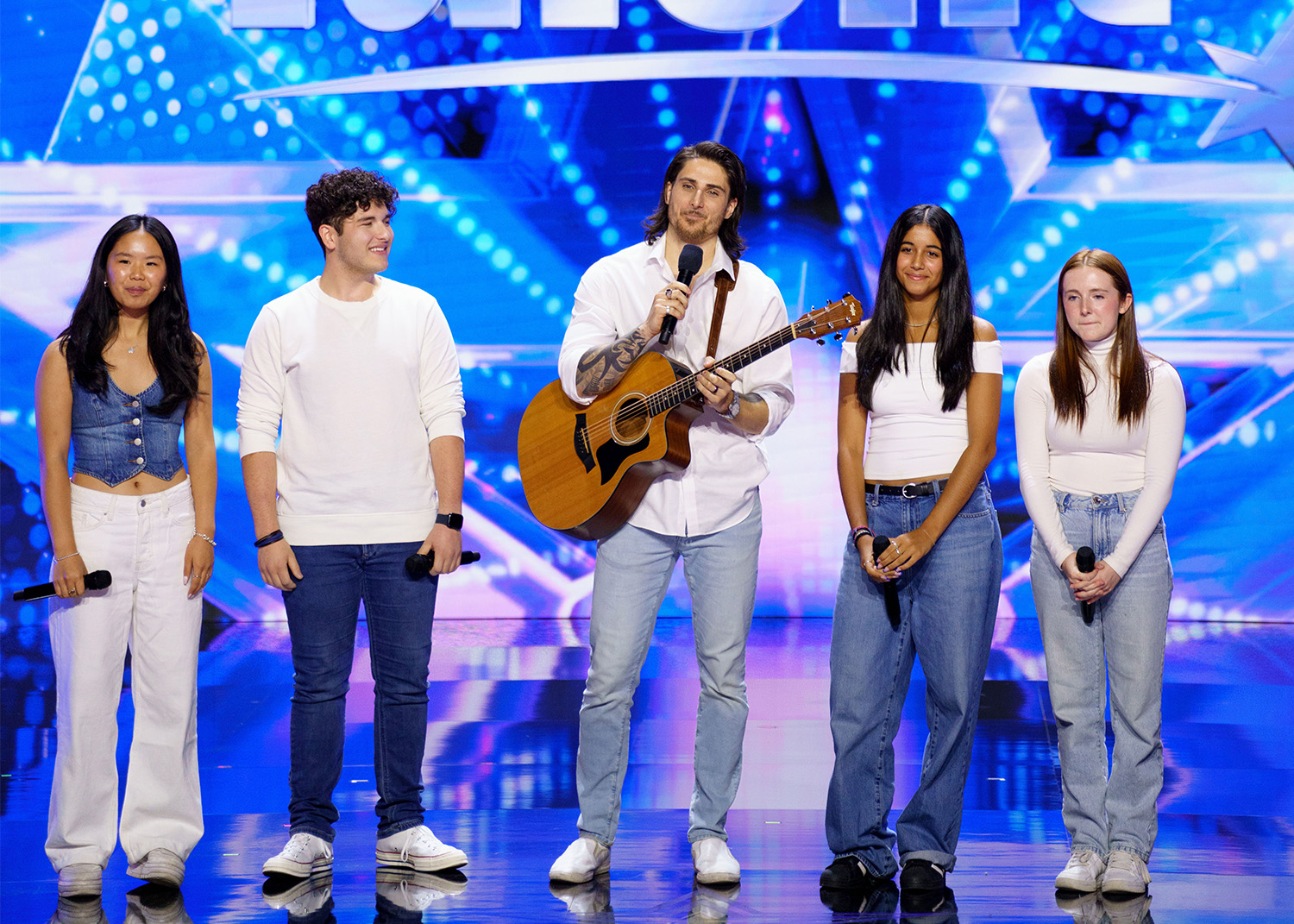 Kevin Bazinet était très bien accompagné pour cette performance télé surprise