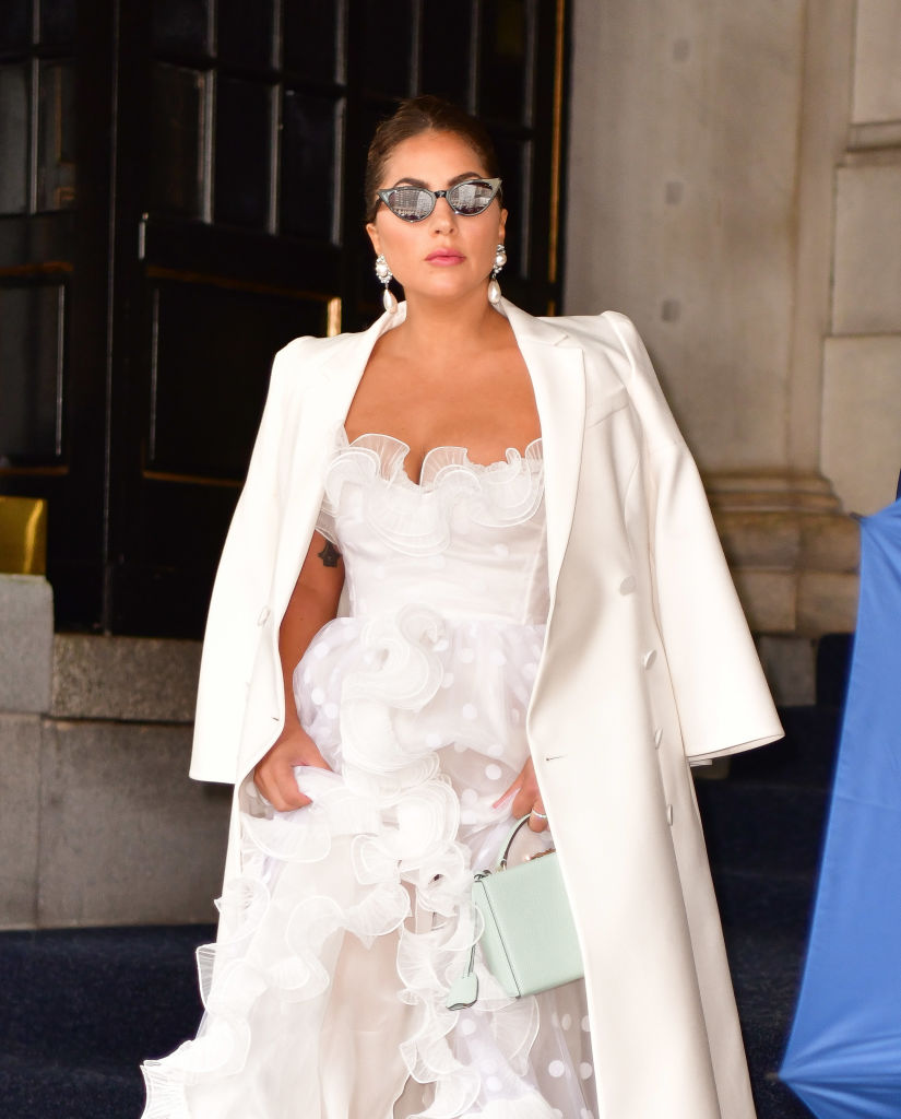 NEW YORK, NEW YORK - JULY 01: Lady Gaga leaves the Plaza Hotel on July 01, 2021 in New York City. (Photo by James Devaney/GC Images)