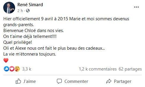 Facebook René Simard
