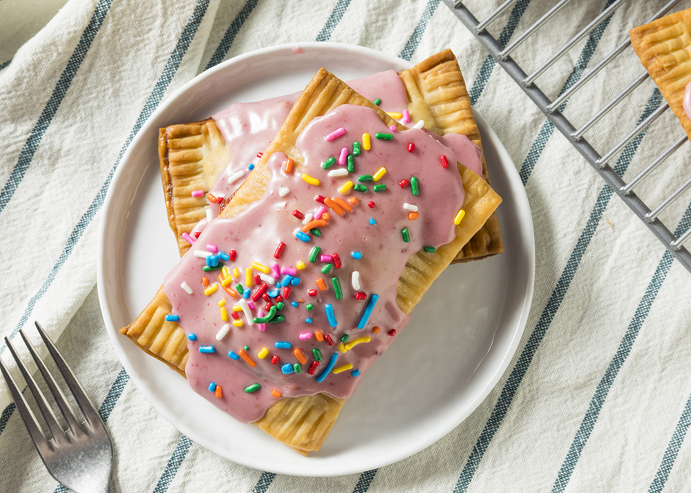 Sweet Homemade Strawberry Toaster Pastries with Sprinkles