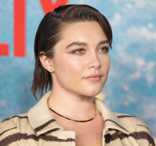 NEW YORK, NEW YORK - DECEMBER 05: Florence Pugh at the World Premiere Of Netflix's "Don't Look Up" at Jazz at Lincoln Center on December 05, 2021 in New York City. (Photo by Michael Ostuni/Patrick McMullan via Getty Images)