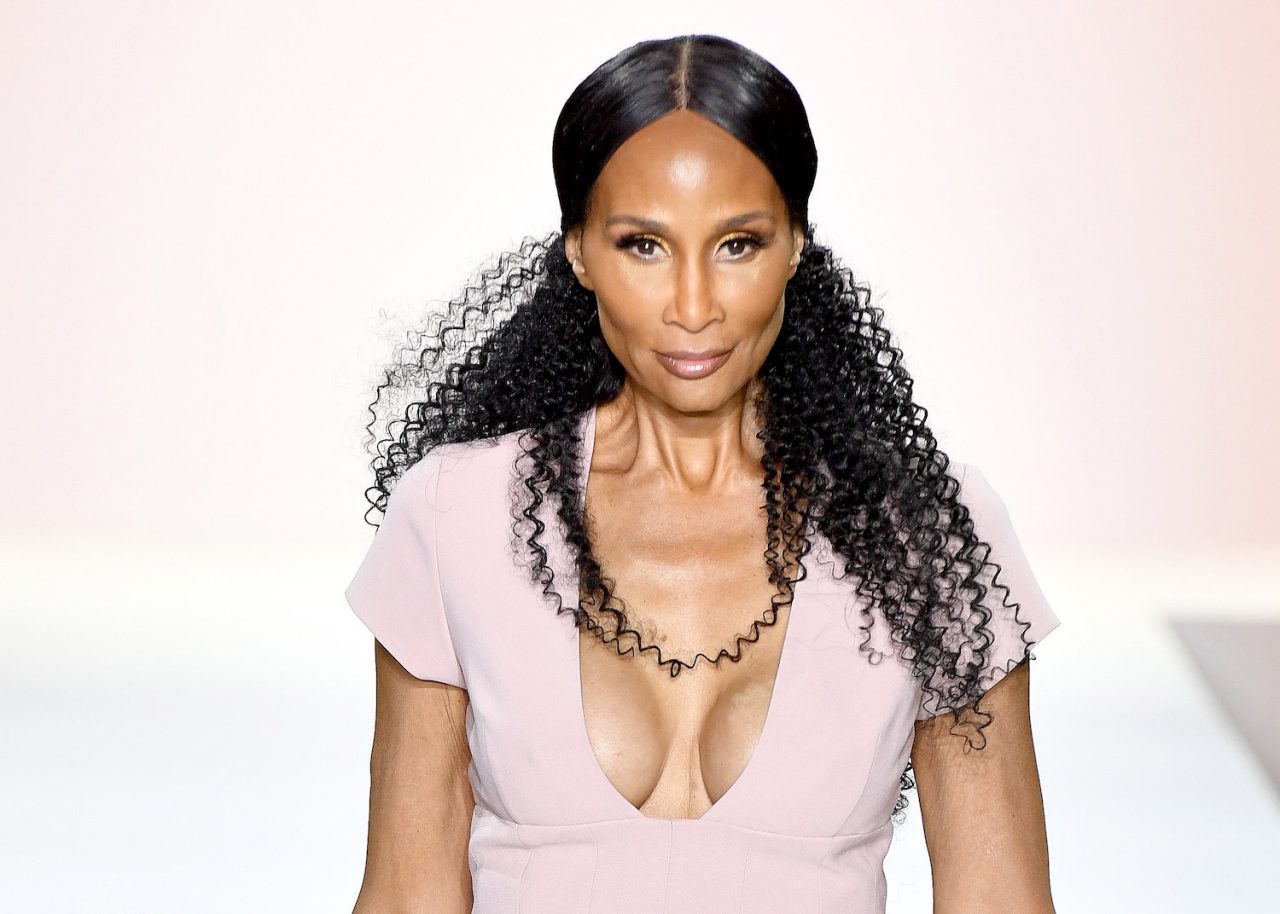 NEW YORK, NEW YORK - FEBRUARY 13: Beverly Johnson walks the runway for Sergio Hudson during New York Fashion Week: The Shows at Spring Studios on February 13, 2022 in New York City. (Photo by Noam Galai/Getty Images for NYFW: The Shows)