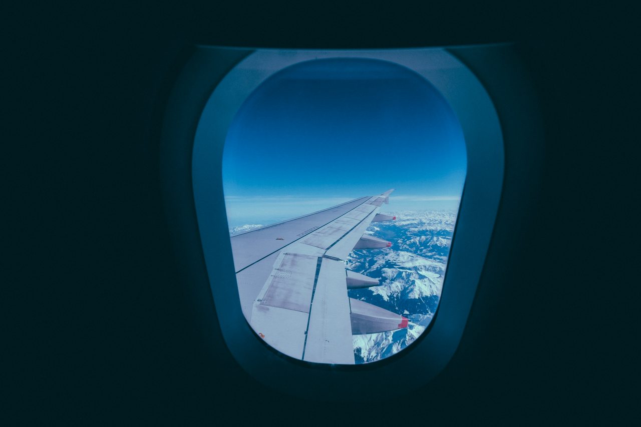 Fenêtre dans un avion