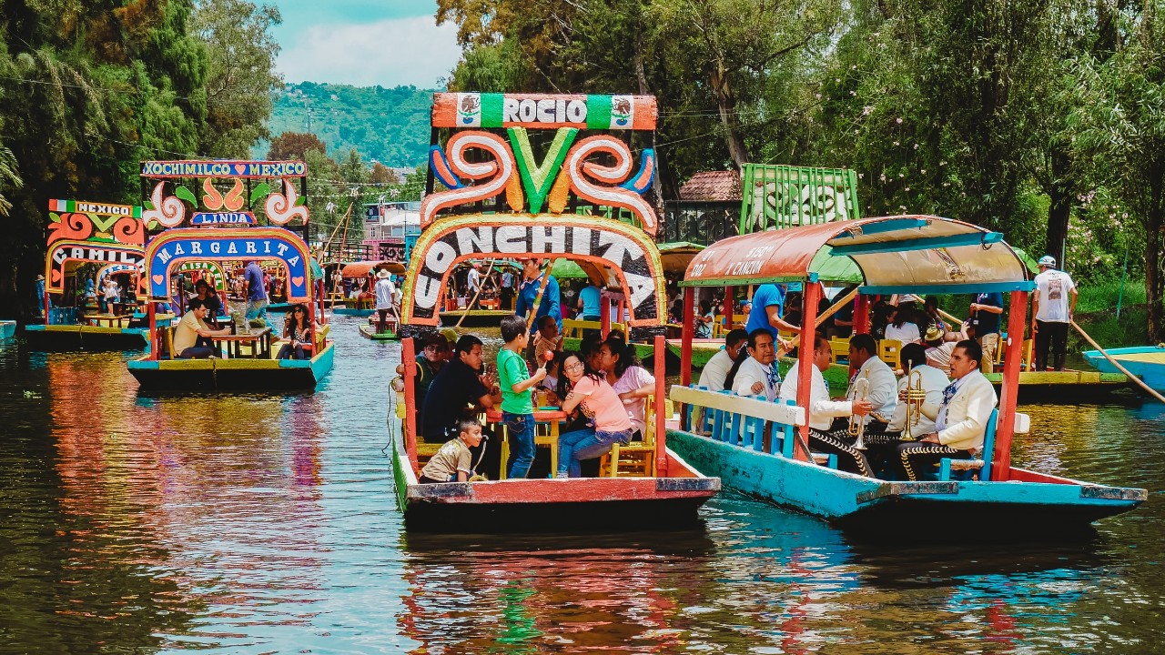 Xochimilco, Mexique.