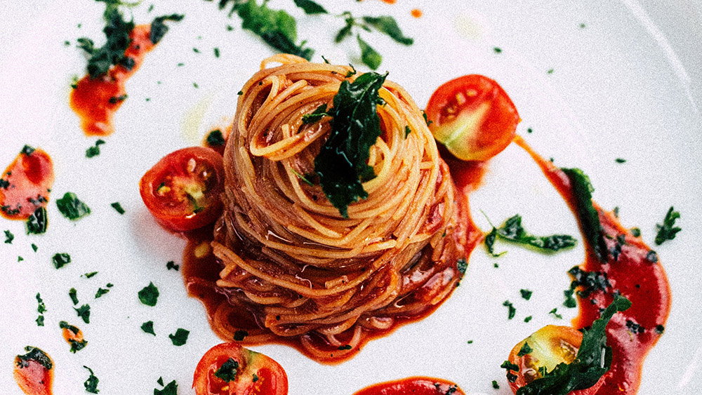 Spaghettis et sauce tomate