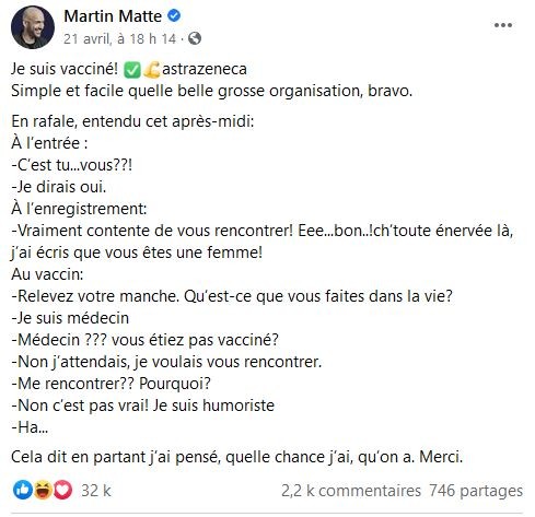 Facebook Martin Matte