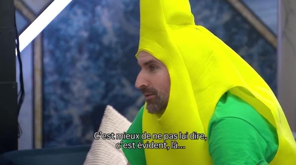 Jean-Thomas Jobin habillé en banane BBC