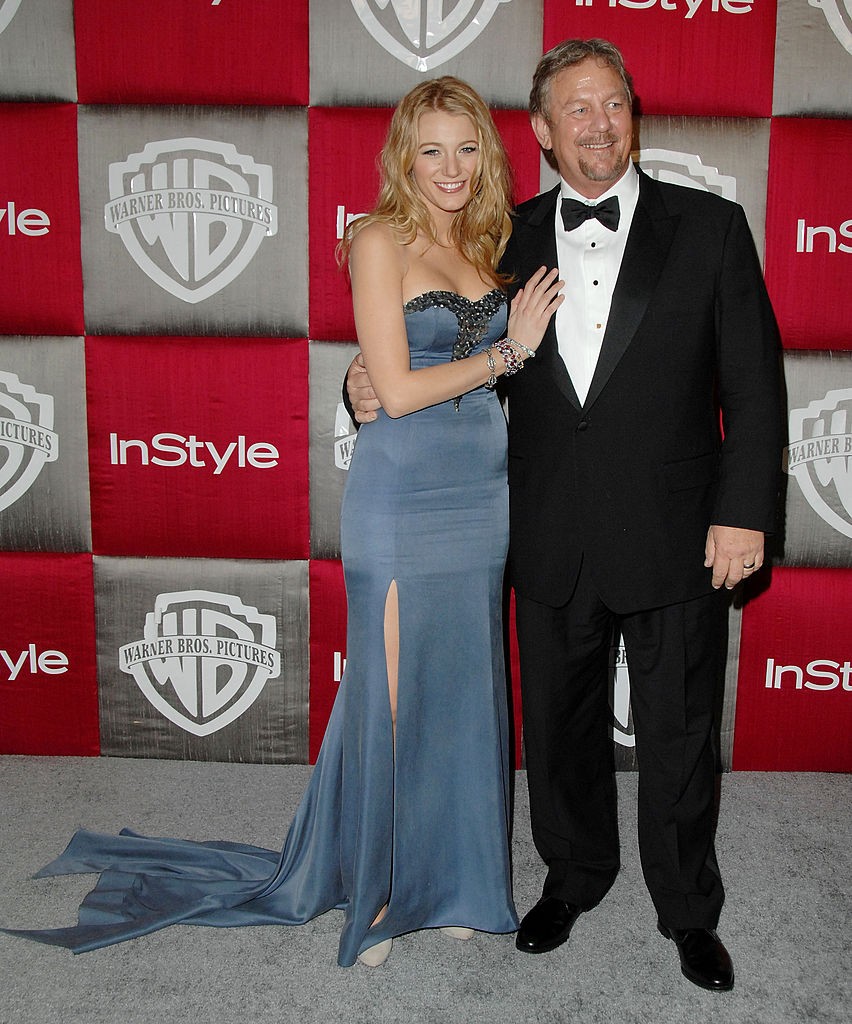 BEVERLY HILLS, CA - JANUARY 11:  Actress Blake Lively and dad actor Ernie Lively arrive at the 66th Annual Golden Globe Awards - InStyle Warner Bros Official After Party at the Oasis Court at The Beverly Hilton Hotel on January 11, 2009 in Beverly Hills, California.  (Photo by Jon Kopaloff/FilmMagic) 