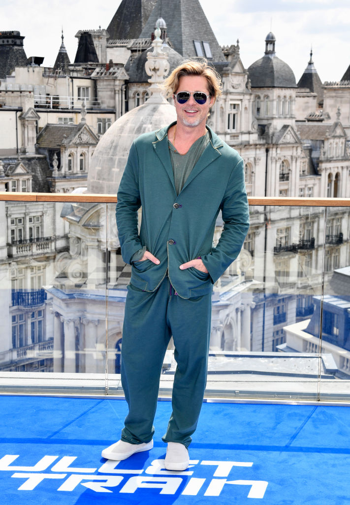 LONDON, ENGLAND - JULY 20: Brad Pitt attends the "Bullet Train" Photocall at The Corinthia Hotel on July 20, 2022 in London, England. (Photo by Gareth Cattermole/Getty Images)