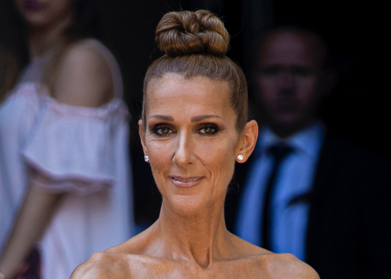 PARIS, FRANCE - JULY 02: Celine Dion, is seen outside Alexandre Vauthier show during Paris Fashion Week - Haute Couture Fall Winter 2019 - 2020 on July 02, 2019 in Paris, France. (Photo by Claudio Lavenia/Getty Images)