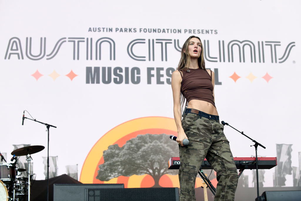 AUSTIN, TEXAS - OCTOBER 07: Charlotte Cardin performs during the ACL Music festival 2022 at Zilker Park on October 07, 2022 in Austin, Texas. (Photo by Tim Mosenfelder/FilmMagic)