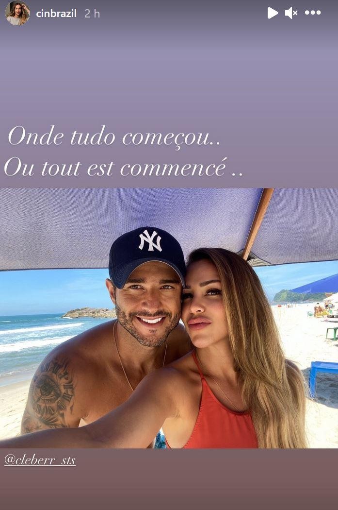 Cintia de OD et son nouveau chum son Instagram