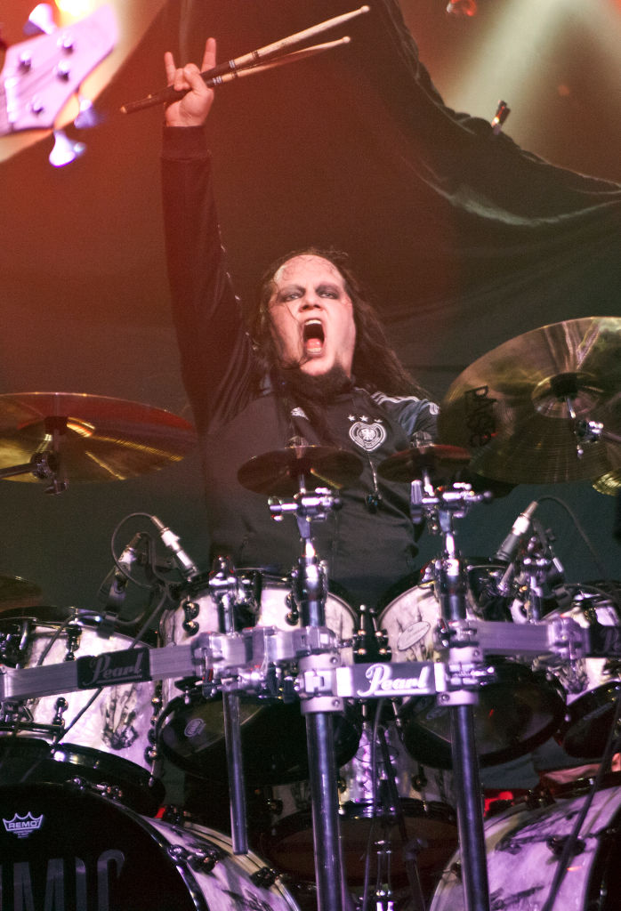 CHARLOTTE, NC - JUNE 30:  Drummer Joey Jordison of Vimic performs at The Fillmore Charlotte on June 30, 2017 in Charlotte, North Carolina.  (Photo by Jeff Hahne/Getty Images)