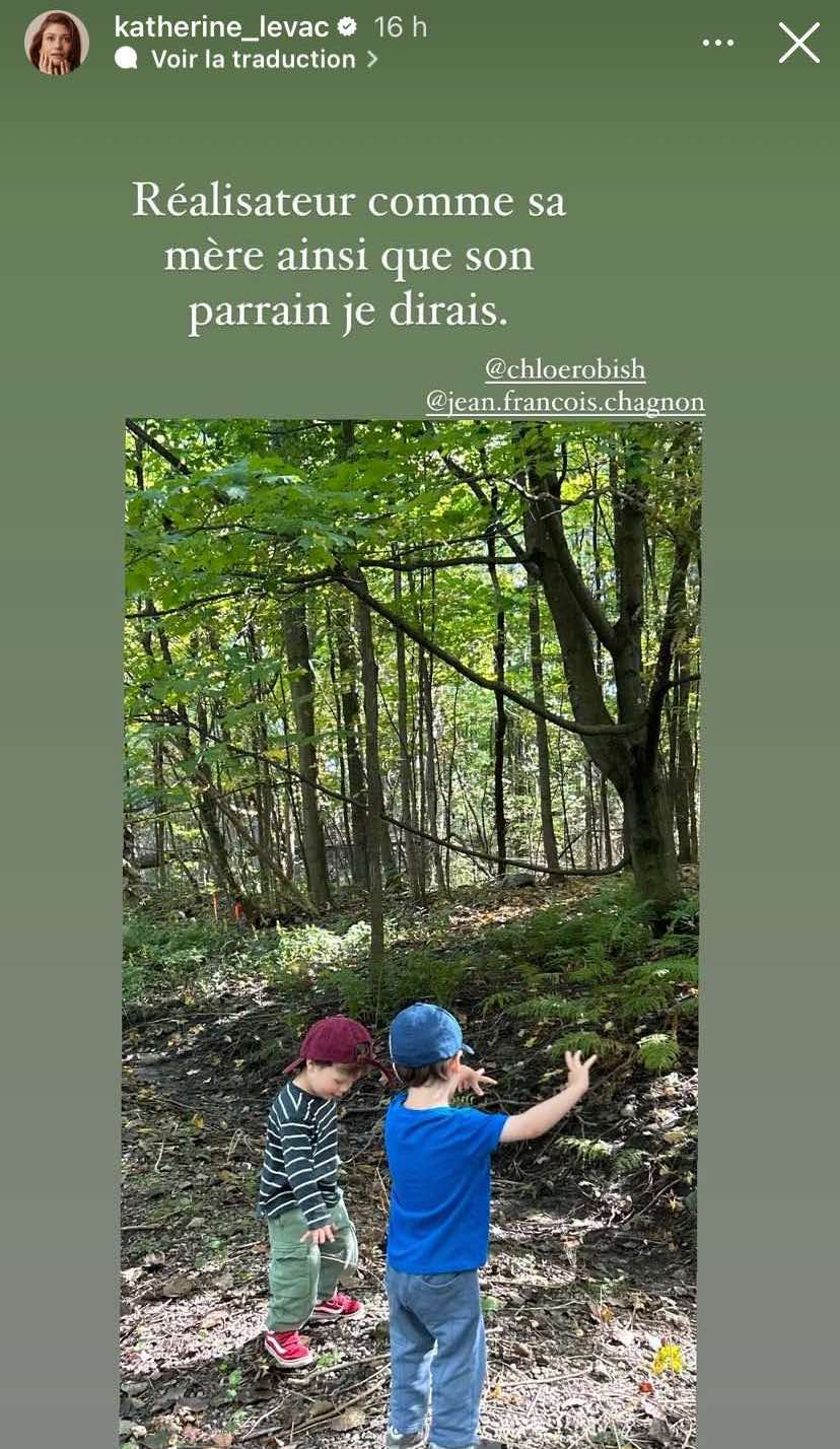 Le fils de Katherine Levac suit les traces de sa mère Chloé Robichaud
