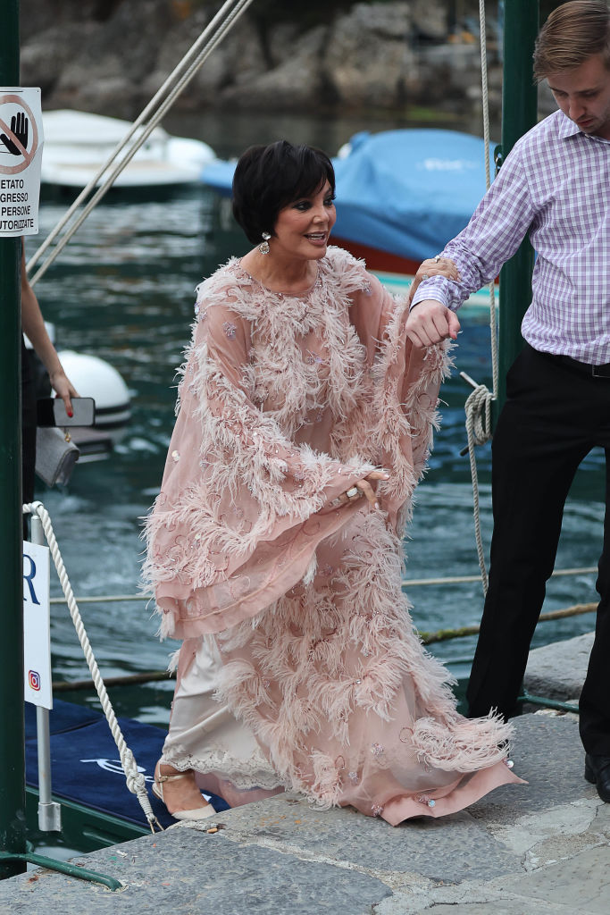 PORTOFINO, ITALY - May 22: Kris Jenner is seen on May 22, 2022 in Portofino, Italy. (Photo by NINO/GC Images)