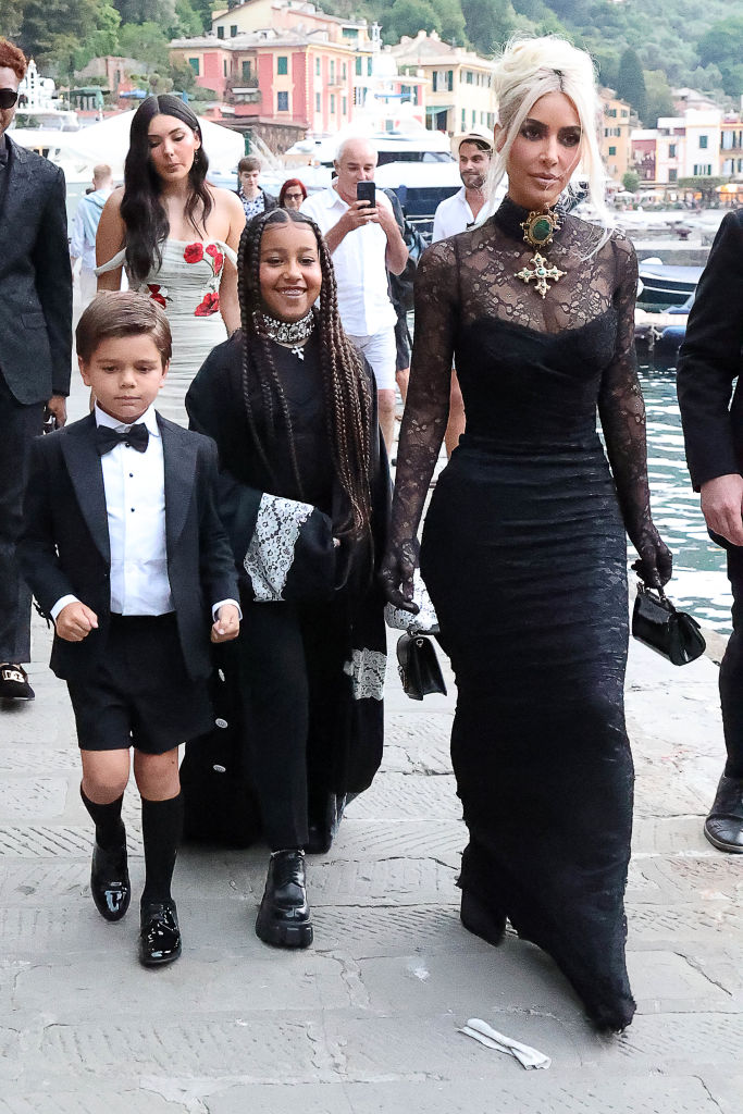 PORTOFINO, ITALY - May 22: Kim Kardashian is seen on May 22, 2022 in Portofino, Italy. (Photo by NINO/GC Images)