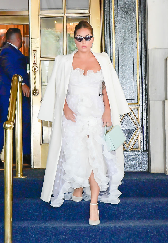 NEW YORK, NY - JULY 01:  Lady Gaga is seen in Midtown on July 1, 2021 in New York City.  (Photo by Raymond Hall/GC Images)