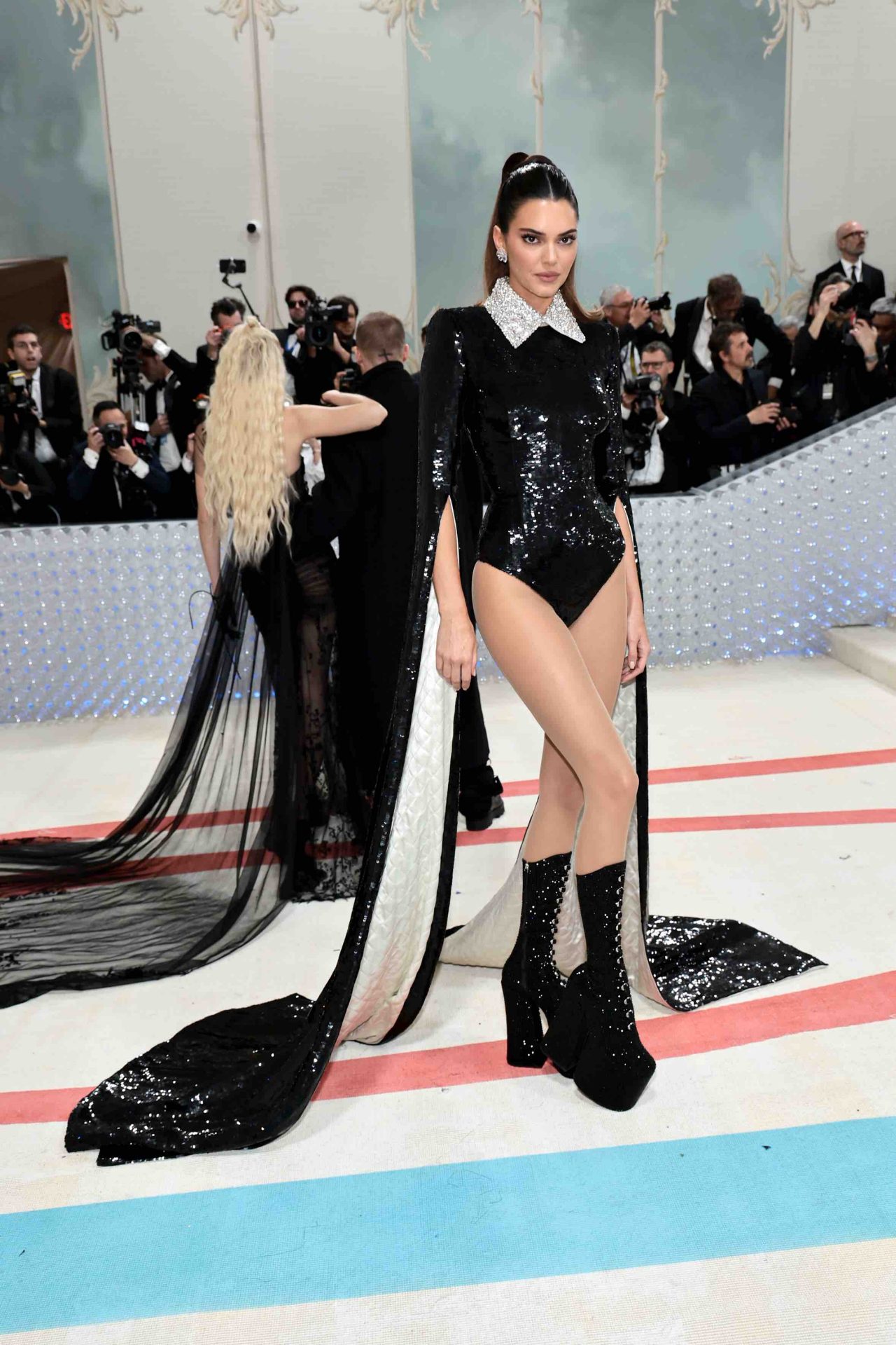 NEW YORK, NEW YORK - MAY 01: Kendall Jenner attends The 2023 Met Gala Celebrating "Karl Lagerfeld: A Line Of Beauty" at The Metropolitan Museum of Art on May 01, 2023 in New York City. (Photo by Jamie McCarthy/Getty Images)