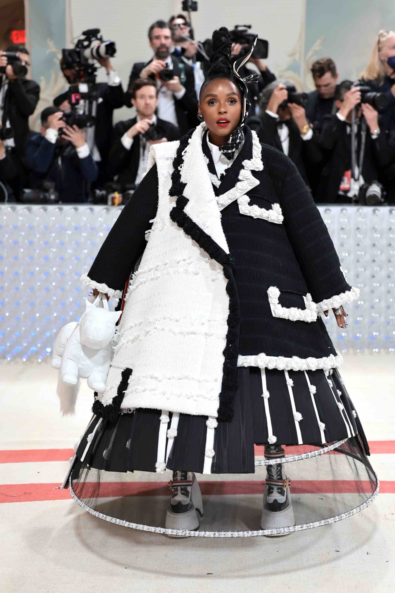 NEW YORK, NEW YORK - MAY 01: Janelle Monáe attends The 2023 Met Gala Celebrating "Karl Lagerfeld: A Line Of Beauty" at The Metropolitan Museum of Art on May 01, 2023 in New York City. (Photo by Jamie McCarthy/Getty Images)