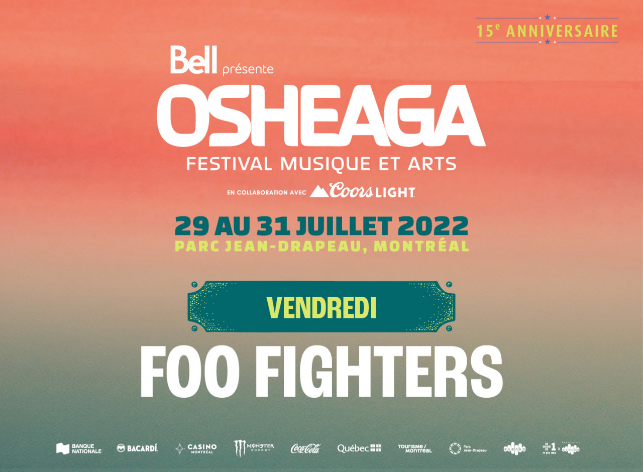 Osheaga 2022, Foo Fighters