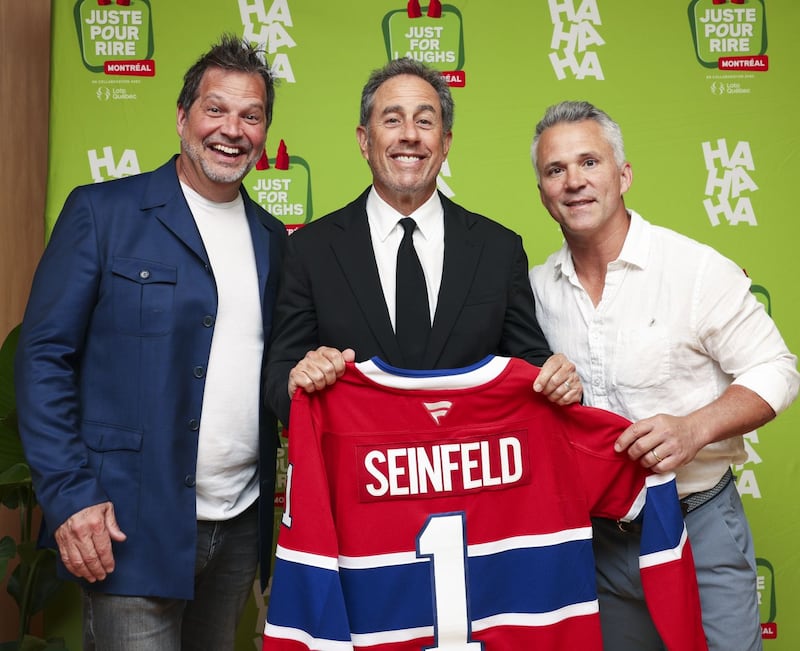 Martin St-Louis et Jerry Seinfeld