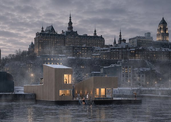 Un premier sauna flottant social sur l’eau va ouvrir à Québec