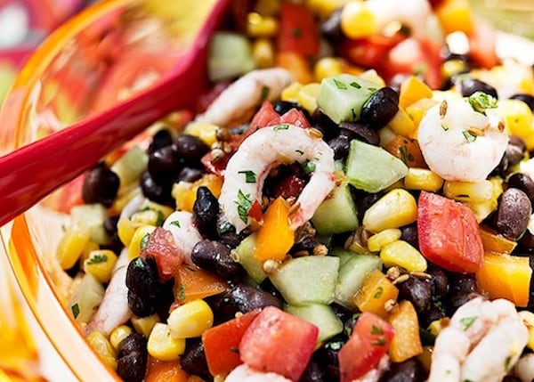 Salsa aux crevettes et aux haricots noirs