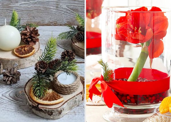 14 centres de table de Noël super originaux et faciles à faire soi-même