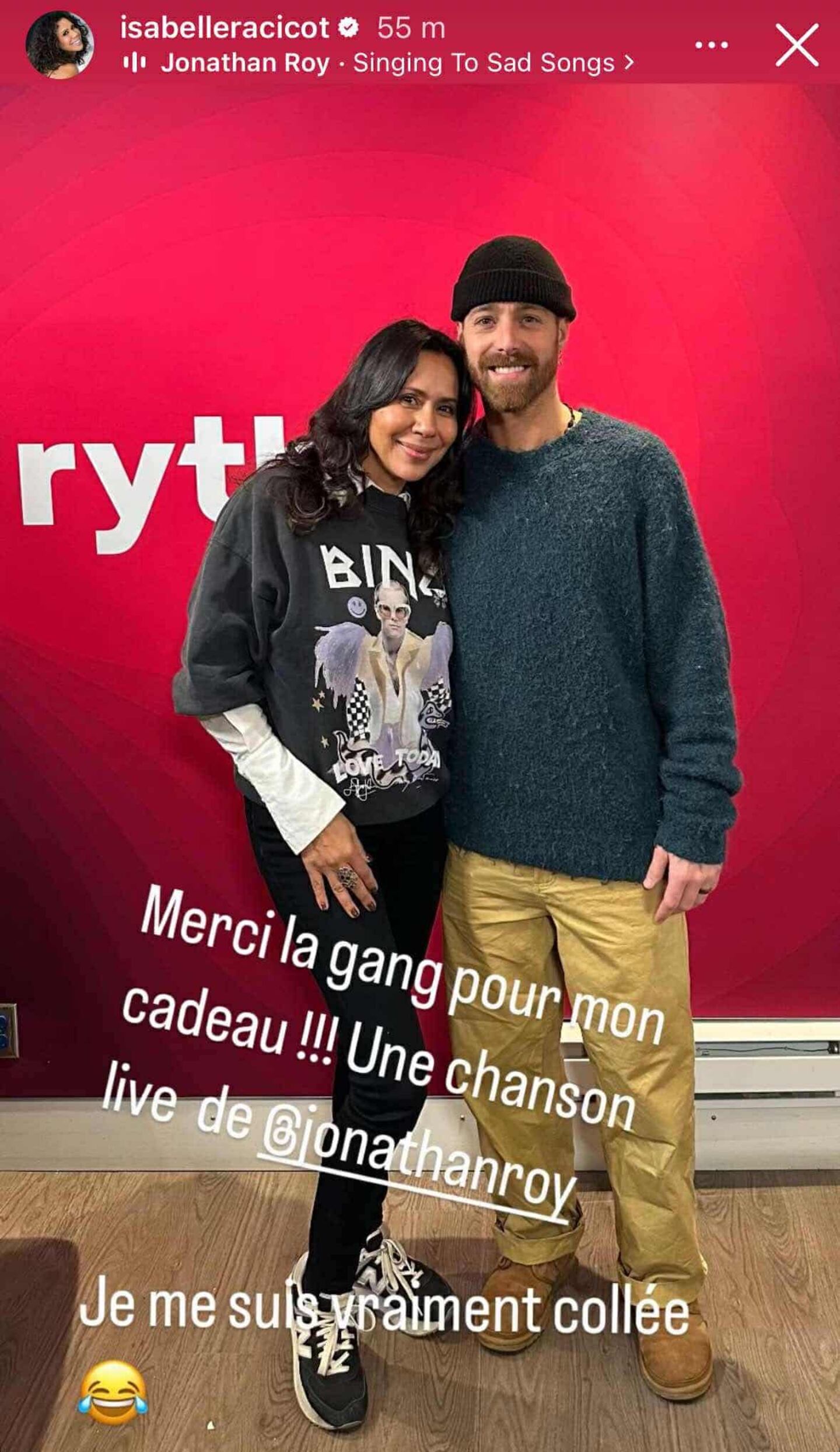 Jonathan Roy réservait toute une surprise à Isabelle Racicot