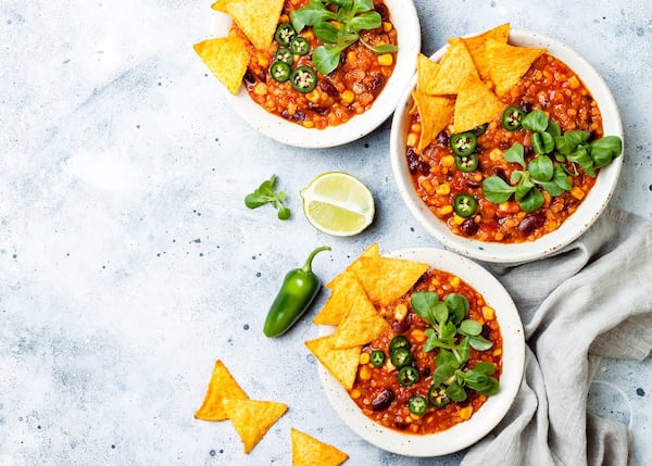 Casserole de chili mexicain, sans viande