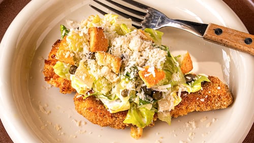 Schnitzel de poulet à la César