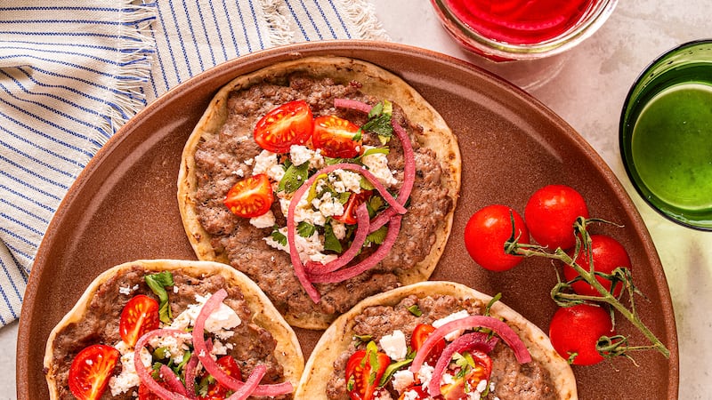 Smash taco de bœuf à la grecque