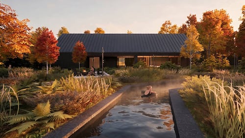 Une rivière thermale de type lazy river sera bientôt accessible à ce spa de Saint-Sauveur