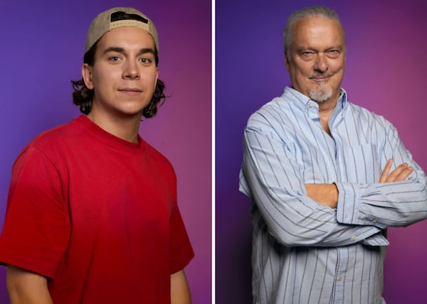 William Cloutier et Normand D'Amour se parlent quelques minutes avant leur entrée à Big Brother